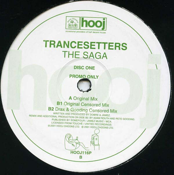 Trancesetters : The Saga  (12", Promo, 1/2)