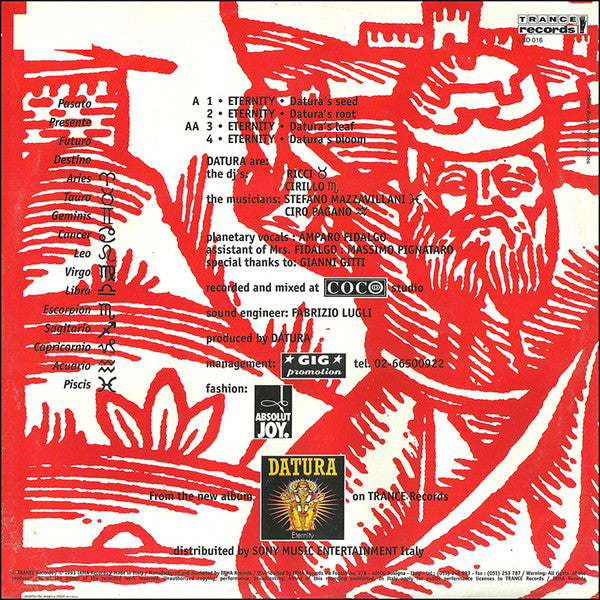 Datura : Eternity  (De Luxe Remix) (12", Whi)