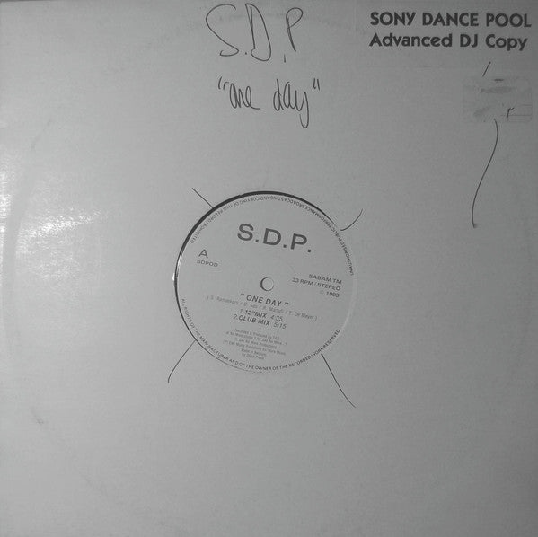 Soul Dance Project : One Day (12", Promo)