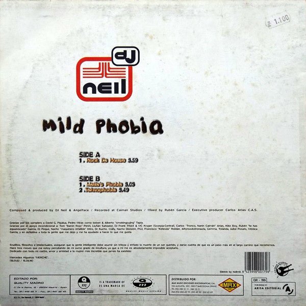 DJ Neil : Mild Phobia (12")