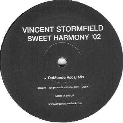 Vincent Stormfield : Sweet Harmony '02 (12", Promo)