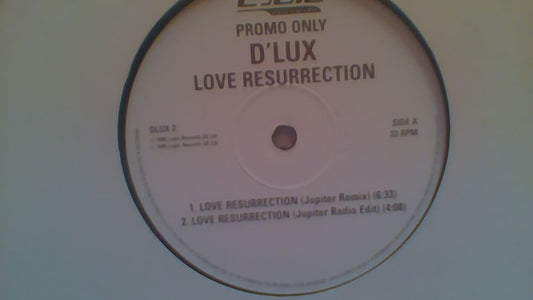 D'Lux (2) : Love Resurrection (12", Promo)
