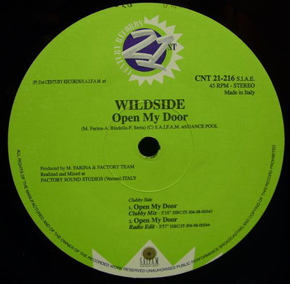Wildside : Open My Door (12")