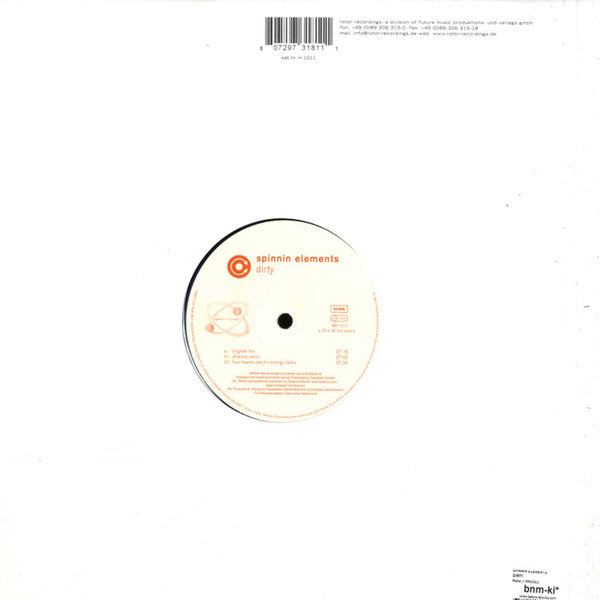 Spinnin Elements : Dirty (12")