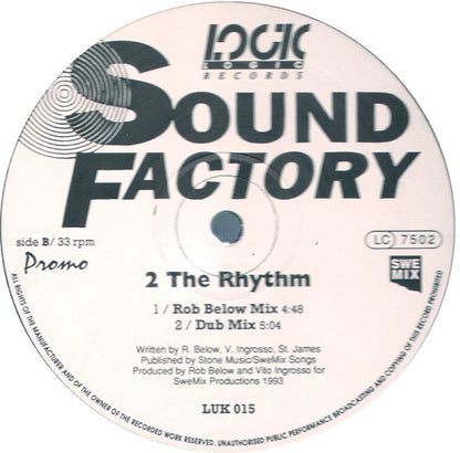 SoundFactory : 2 The Rhythm (12", Promo)