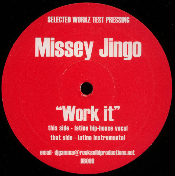 Missey Jingo : Work It (12", TP)