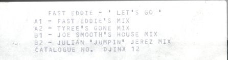 "Fast" Eddie Smith : Let's Go Remix (12", W/Lbl)