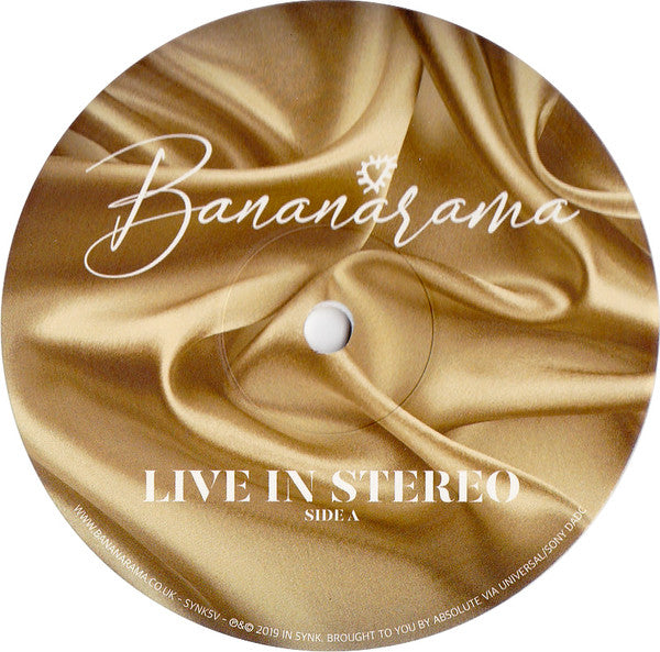 Bananarama : Live In Stereo (LP, Album, Whi)