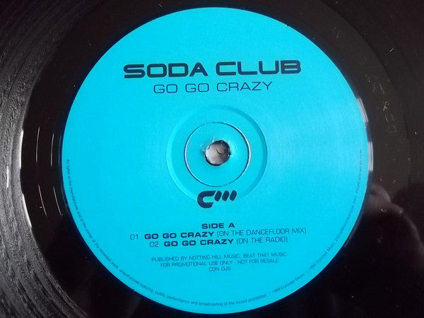 Soda Club : Go Go Crazy (12", Promo)