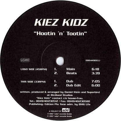 Kiez Kidz : Hootin 'N' Tootin (12")