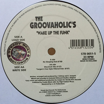 The Groovaholic's : Wake Up The Funk (12")