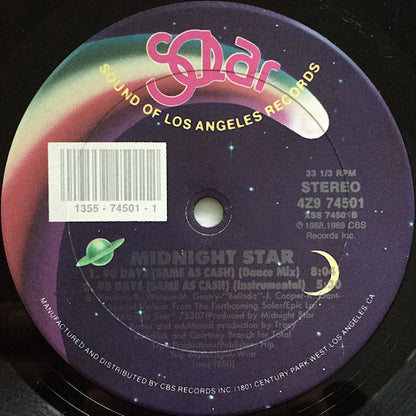 Midnight Star : 90 Days (Same As Cash) (12")
