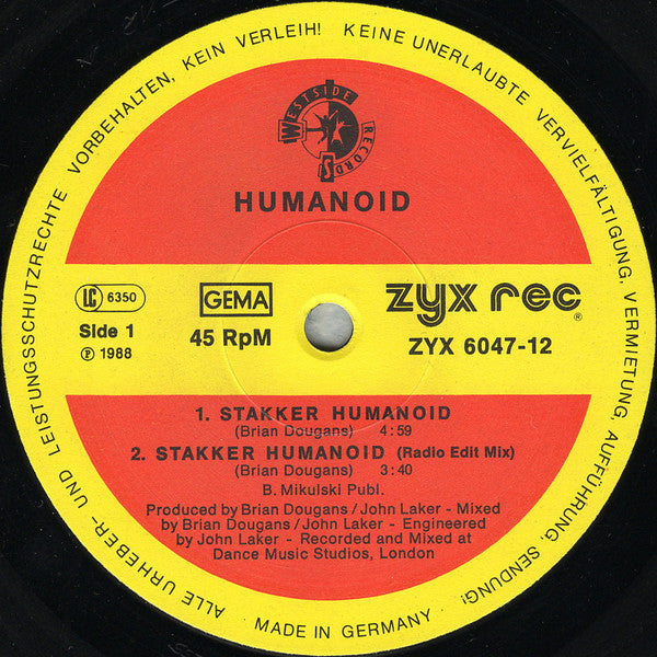 Humanoid : Stakker Humanoid (12")