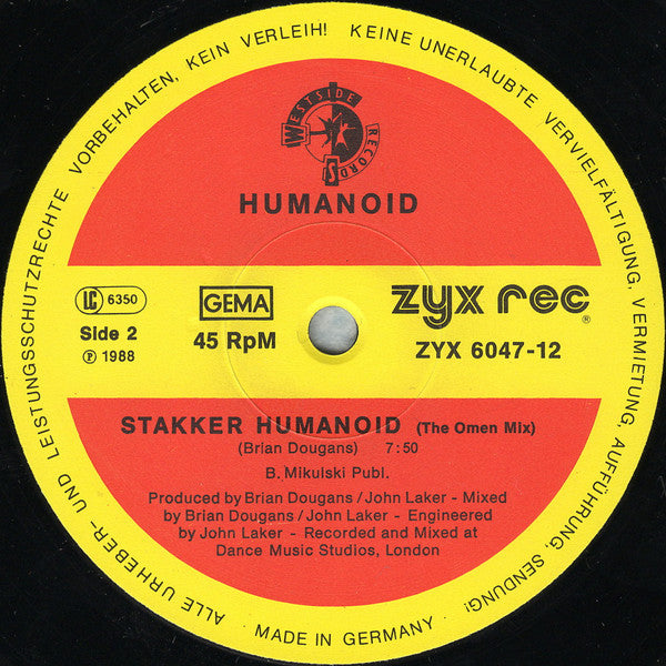 Humanoid : Stakker Humanoid (12")